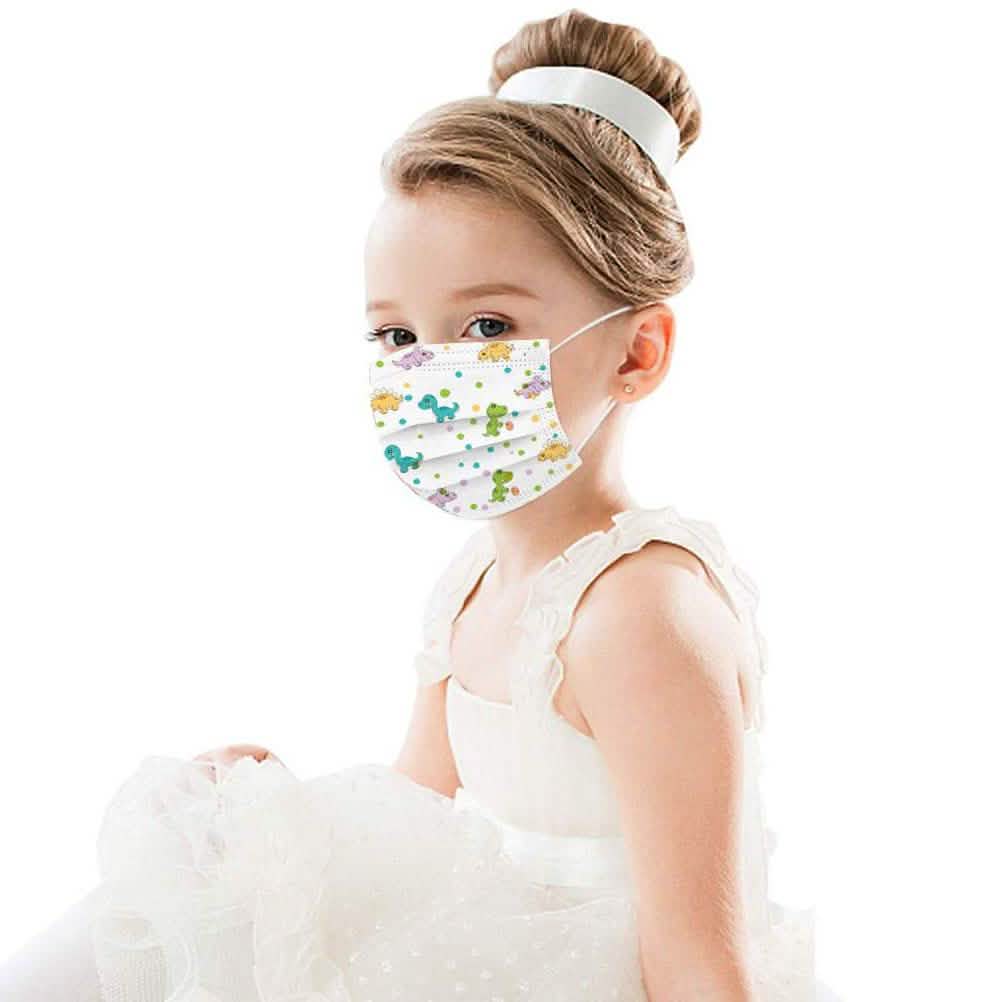 50-Pack: Disposable Face Mask For Kids
