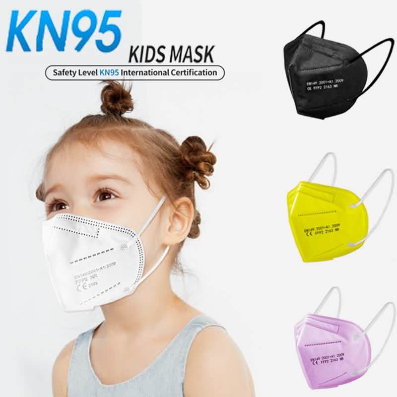 50-Pack: Kids Size KN95 5-Ply Face Mask