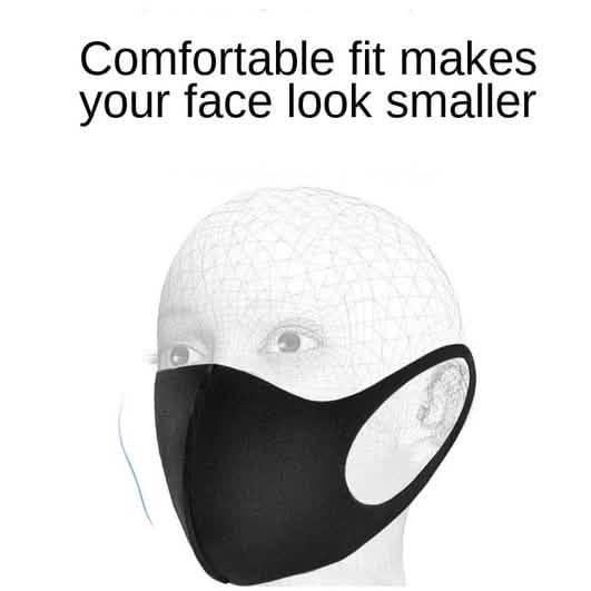 50-Pack: Reusable Double Layer Dustproof Sponge Mouth Mask