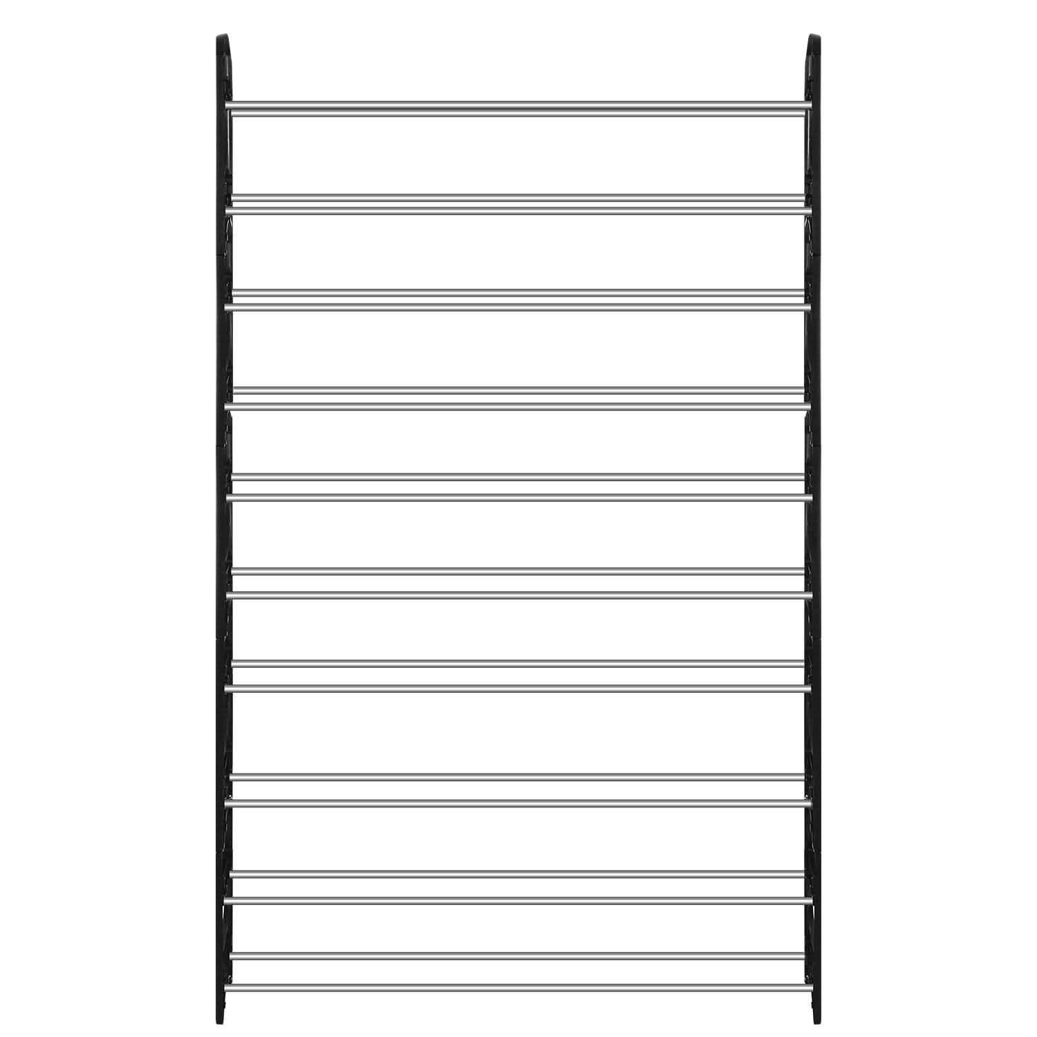 50-Pair Shoe Rack Storage Organizer 10-Tier Portable Wardrobe Tower