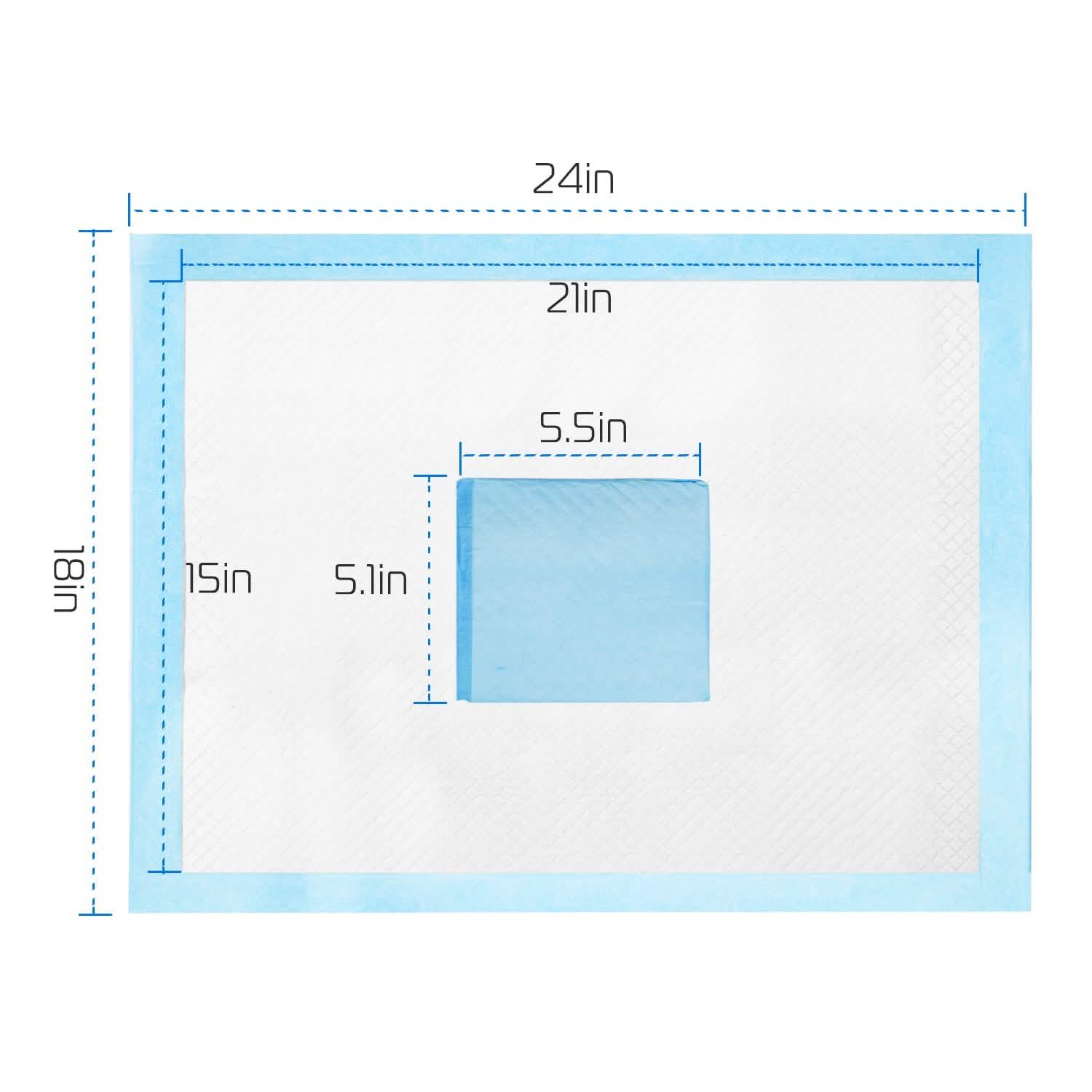 50-Piece: Dog Training Pads