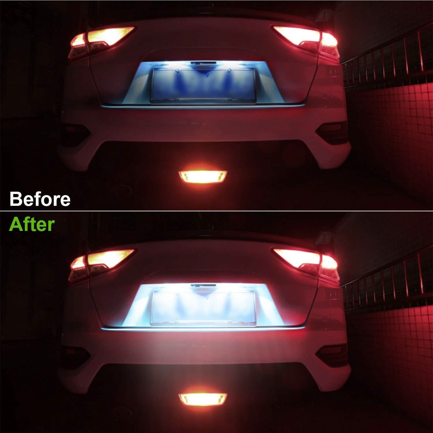 50-Piece: LED Car Light Bulbs