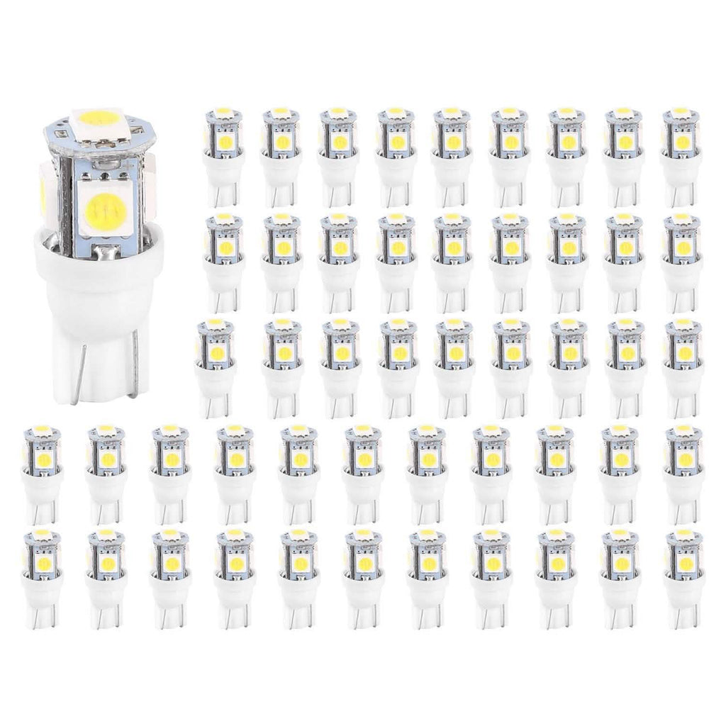 50-Piece: LED Car Light Bulbs