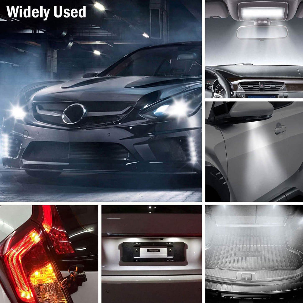 50-Piece: LED Car Light Bulbs