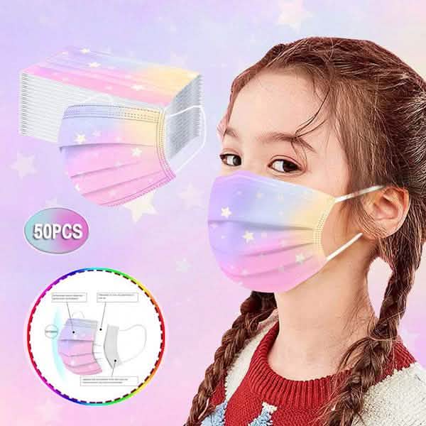 50-Piece: Tie Dye Gradient Printing Mask - Assorted Styles