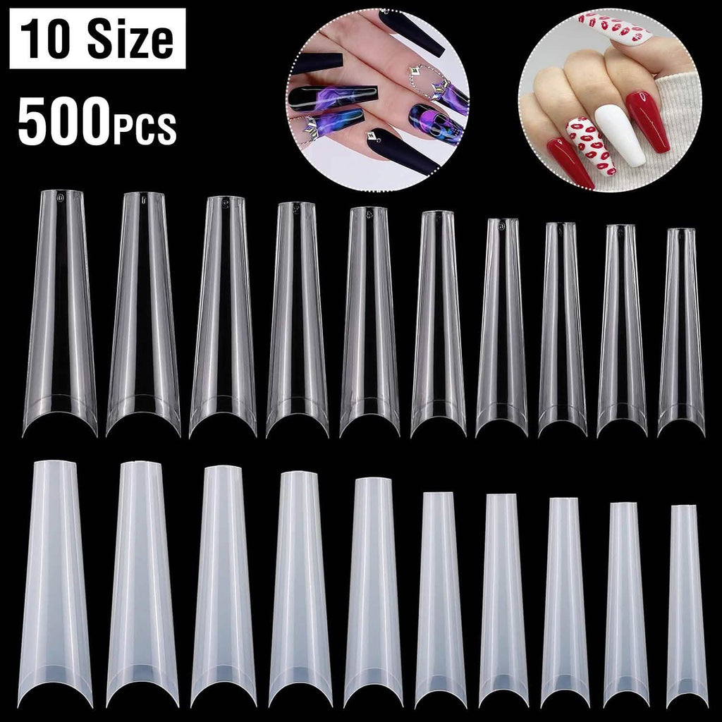 500-Piece: Long False Finger Nails