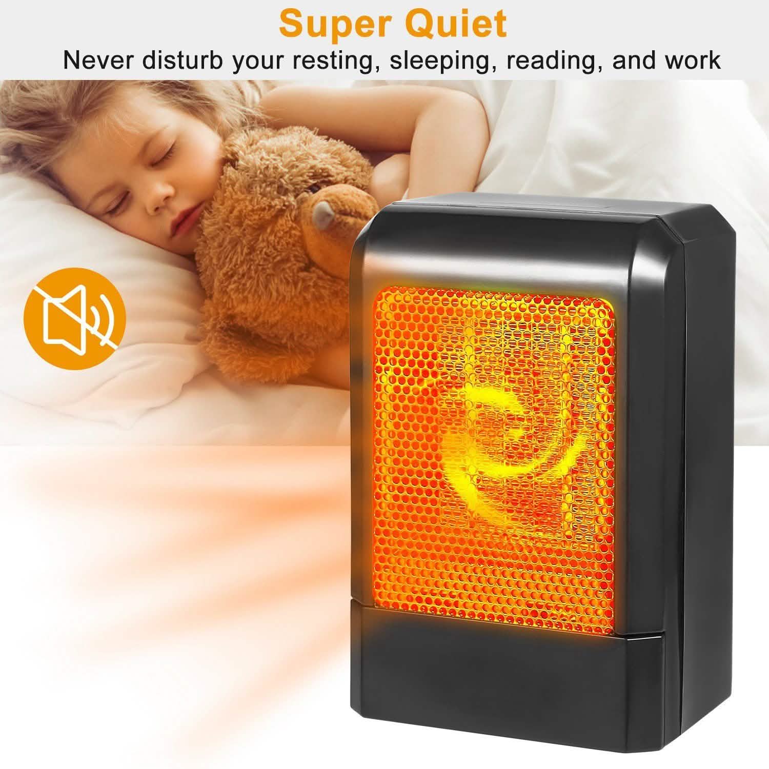 500W Ceramic Portable Electric Heater