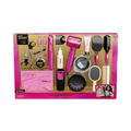 LDUO Shiny Hair Salon Deluxe Styling Set for Kids (21 Pcs)