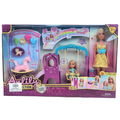 Anlily Happy Family Amusement Park Playset with 3 Dolls (Playground)