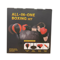 BSWT All-In-One Adjustable Boxing Punching Ball Set with Gloves