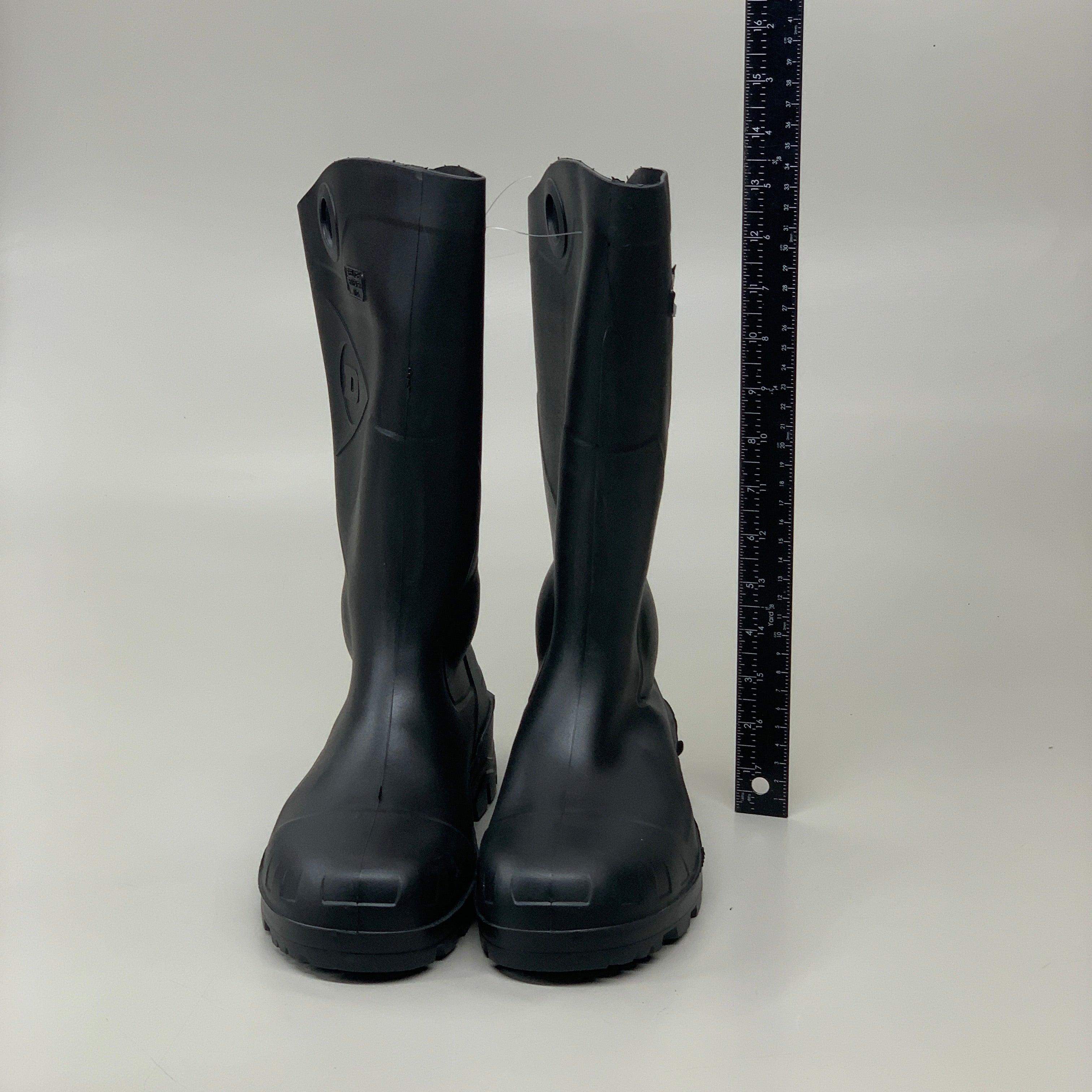 DUNLOP Steel Toe Safety Boots Waterproof Black Sz M 3 W 5 #86776
