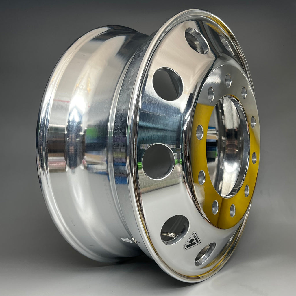 ACCURIDE Accu-Lite 22.5 x 8.25 Inch Aluminum Hub Pilot Wheel 10 Hole 43644 XP