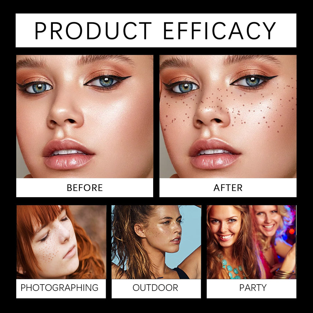 Makeup Patches, Waterproof And Sweat Resistant Long-Lasting Natural Freckles Makeup Stickers
