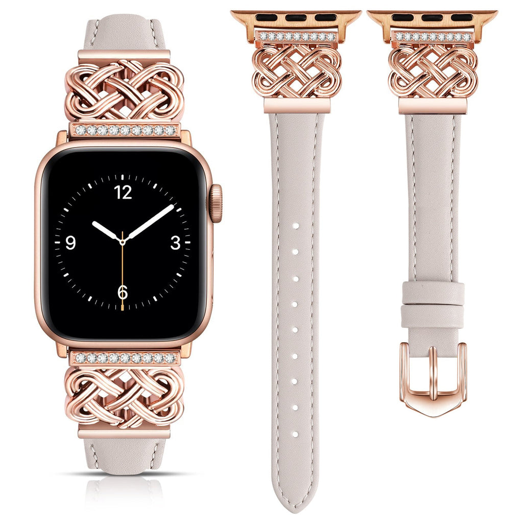 Strap Compatible with Apple Watch Band iWatch S10/SE98765 Metal Ultra-thin Watch Band