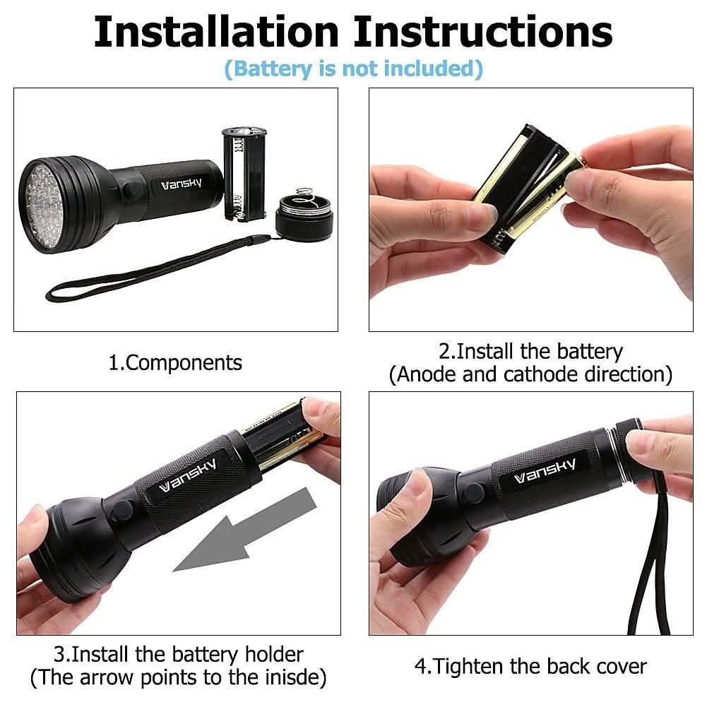 51 LED Ultraviolet Blacklight