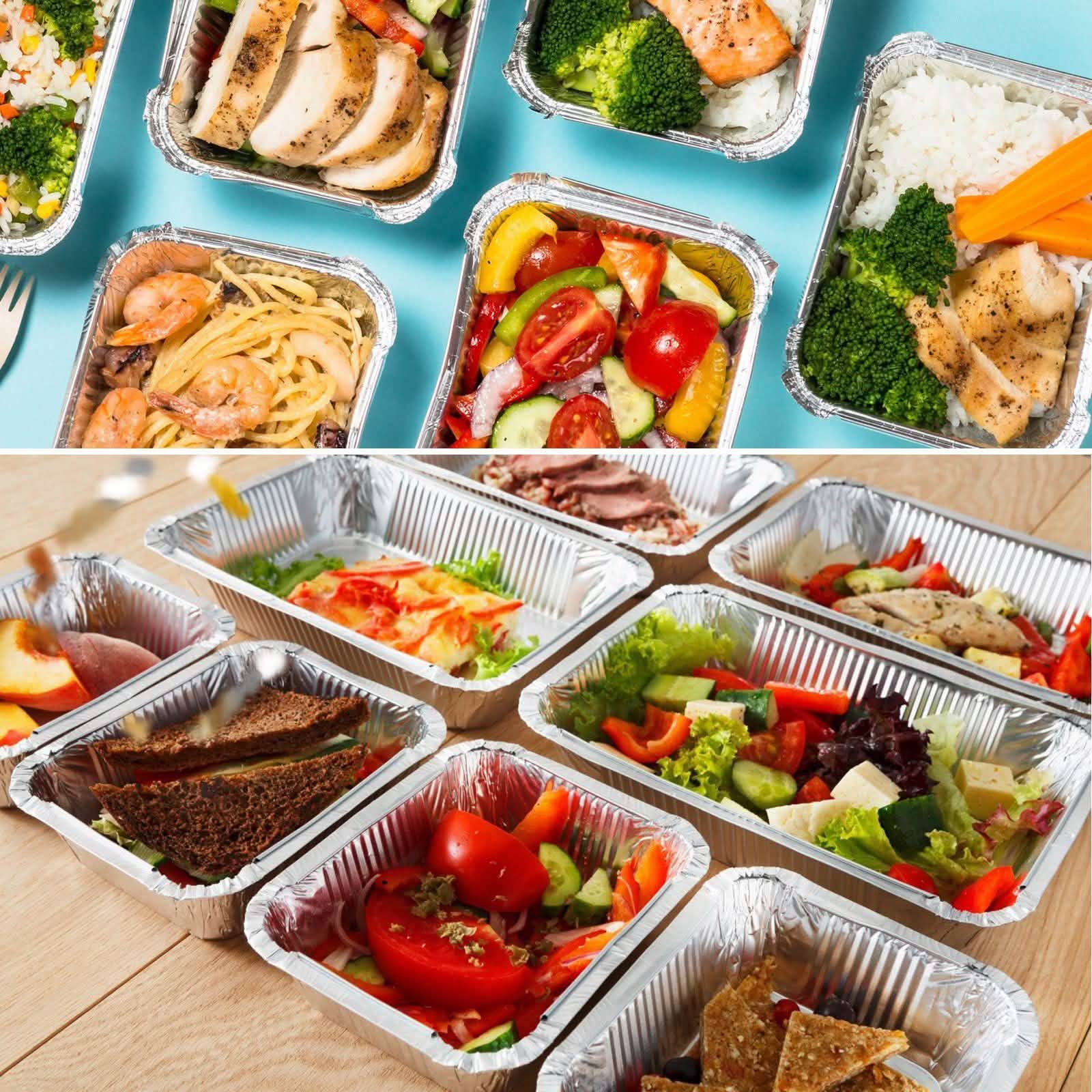 51-Packs: IMAGE 4 Size Aluminum Loaf Pans Disposable Premium Heavy-Duty Tin Foil