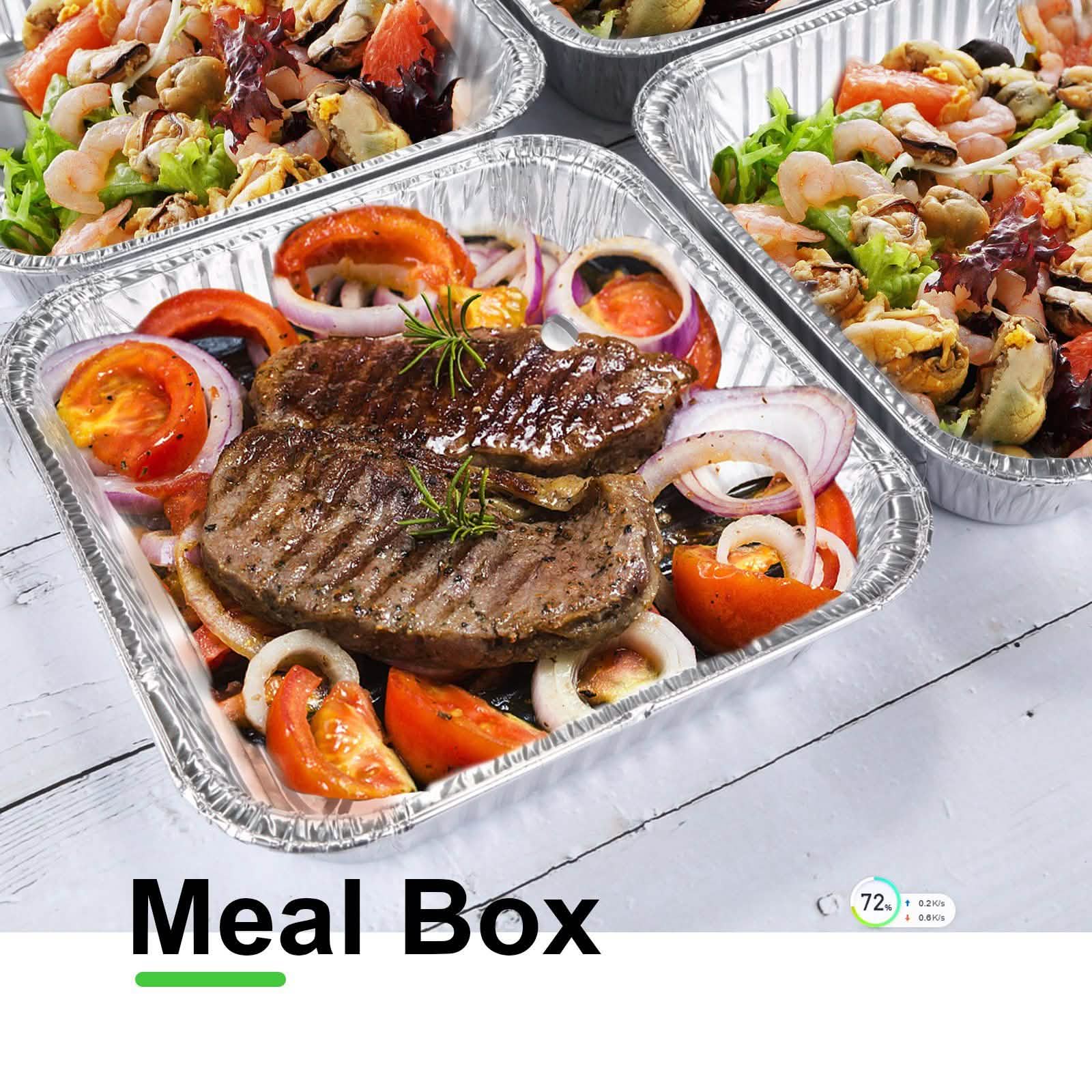 51-Packs: IMAGE 4 Size Aluminum Loaf Pans Disposable Premium Heavy-Duty Tin Foil