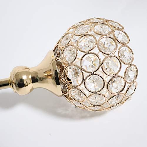 Gold Crystal Tealight Candle Holders Set for Decor