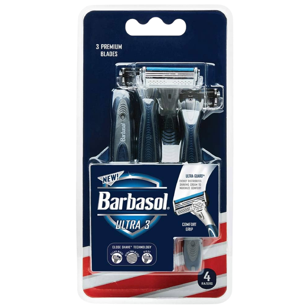 Barbasol Ultra 3 Premium Disposable Razors (4 ct)