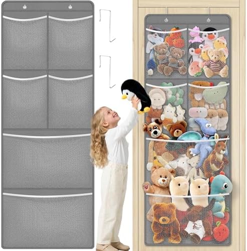 Stuffed Animal Storage Over the Door Organizer