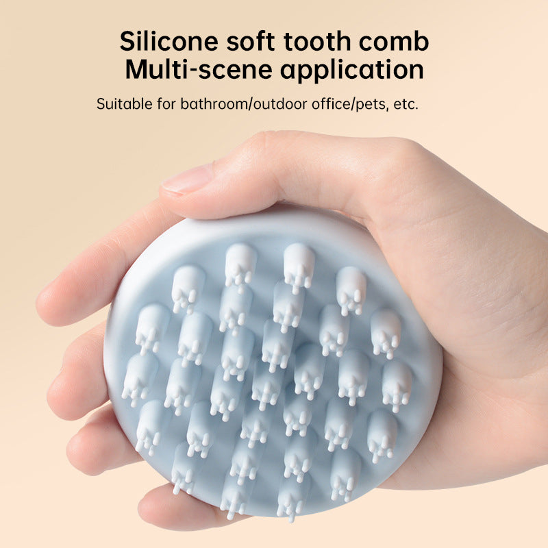 Baby Silicone Shampoo Scalp Massage Body Clean Scrub Feel Bath Brush