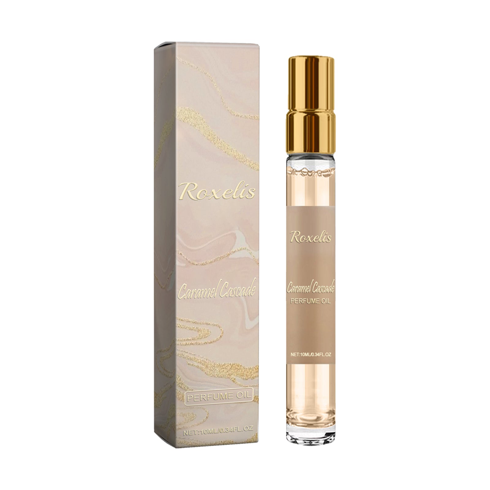 Caramel Cascade Perfume Oil, Lasting Fragrance Light Elegant Natural Niche Fresh Mild Not Pungent Portable Caramel Perfume