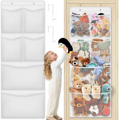 Stuffed Animal Storage Over the Door Organizer