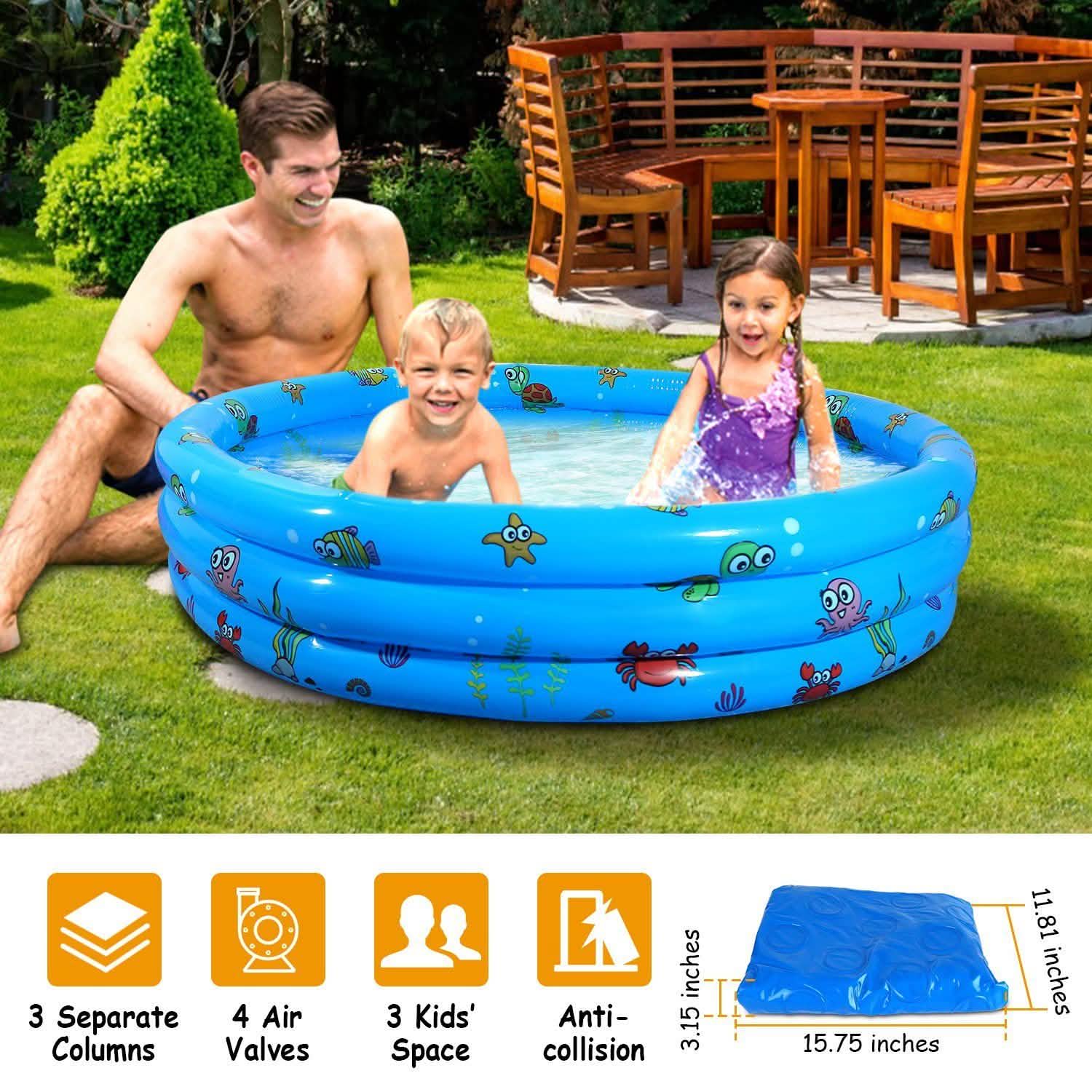 51x13" Inflatable Swimming Pool