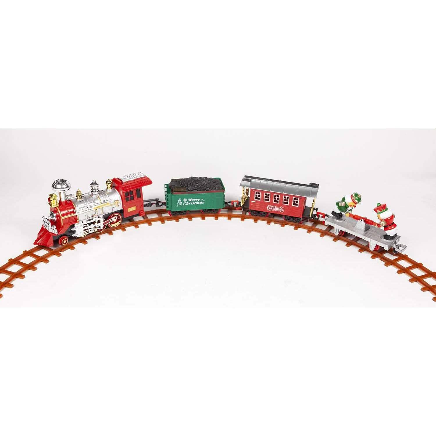 52-Piece Set: Santa's Choo Choo Electric Train with Working Light and Sound