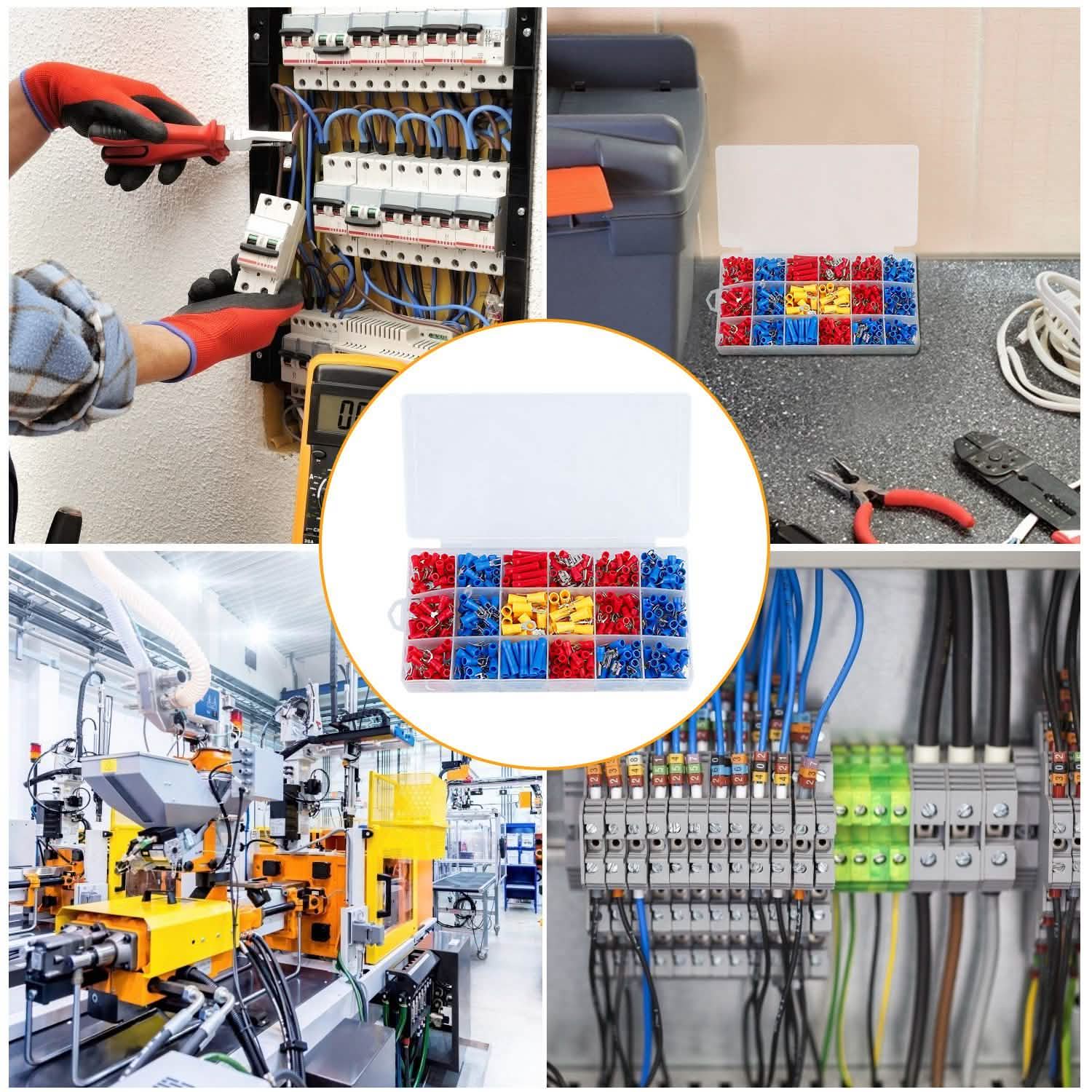 520-Pieces: Insulated Electrical Wire Splice Terminal