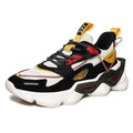 Thick soles heighten matching color shoes