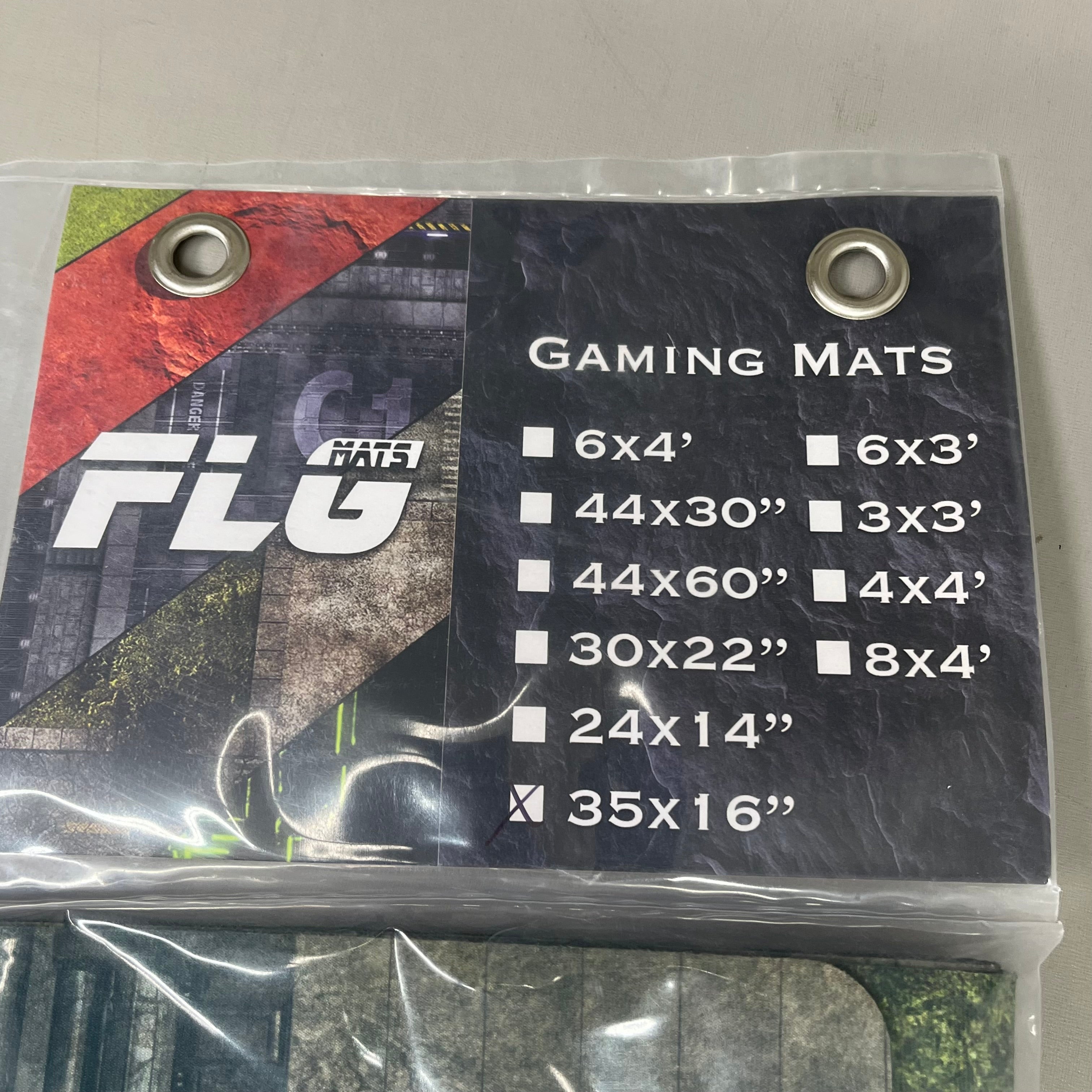 FLG MATS High Quality Gaming Mats City 1 Fabric W/ Rubber Back 35"x16"