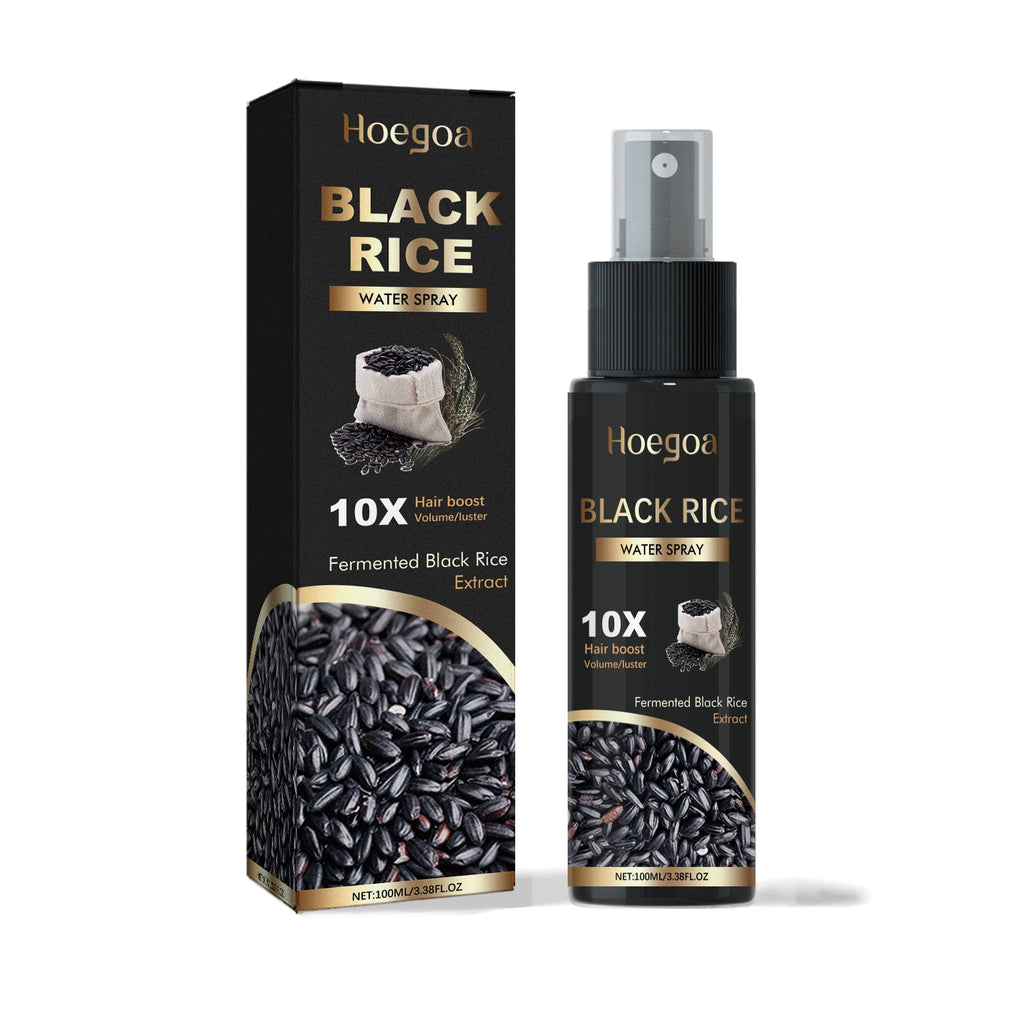 Black Rice Water Spray, Hair Deep Nourishes And Prevents Tough, Solid And Dense Hair Scalp Care Solution