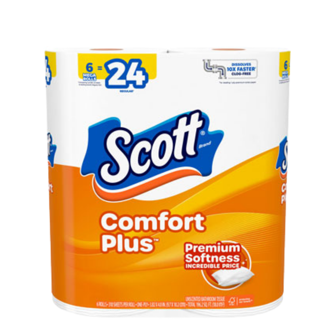 Scott ComfortPlus Mega Rolls 6 Rolls
