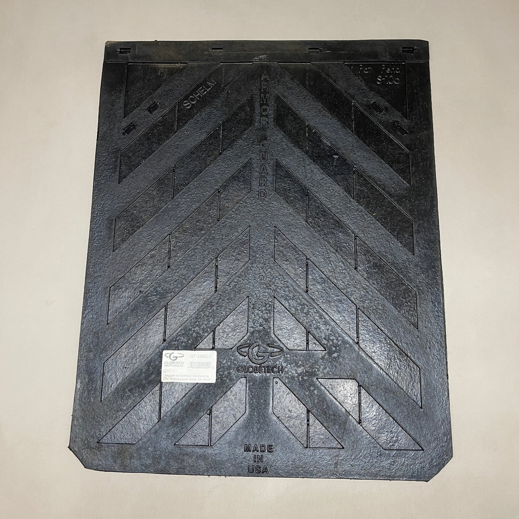 GLOBETECH 2-PACK! Rubber Mud Flaps 1/4" Thick x 24" Wide x 30" Long Black 2430MF (New)