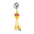 Creative cartoon data cable quirky peach blossom eye phone charging cable peach blossom eye pineapple fruit