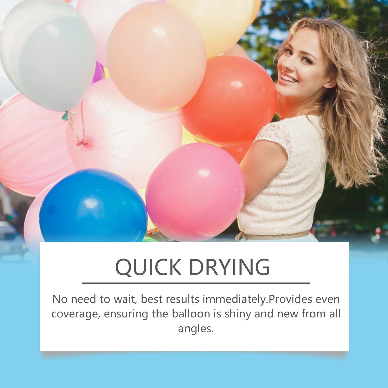 Balloon Decoration Brightener Spray, Balloon Surface Texture Gloss Anti-Oxidation Lasting Shine Spray