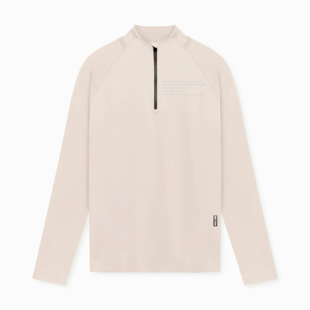 Men's Small Turtleneck Slim-fit Half Zipper Training Long Sleeve T-shirt
