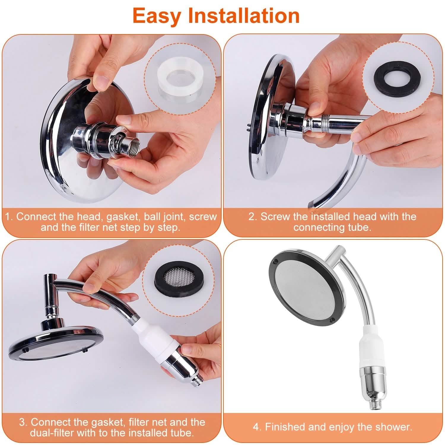 5.5-Inch High Pressure Shower Head