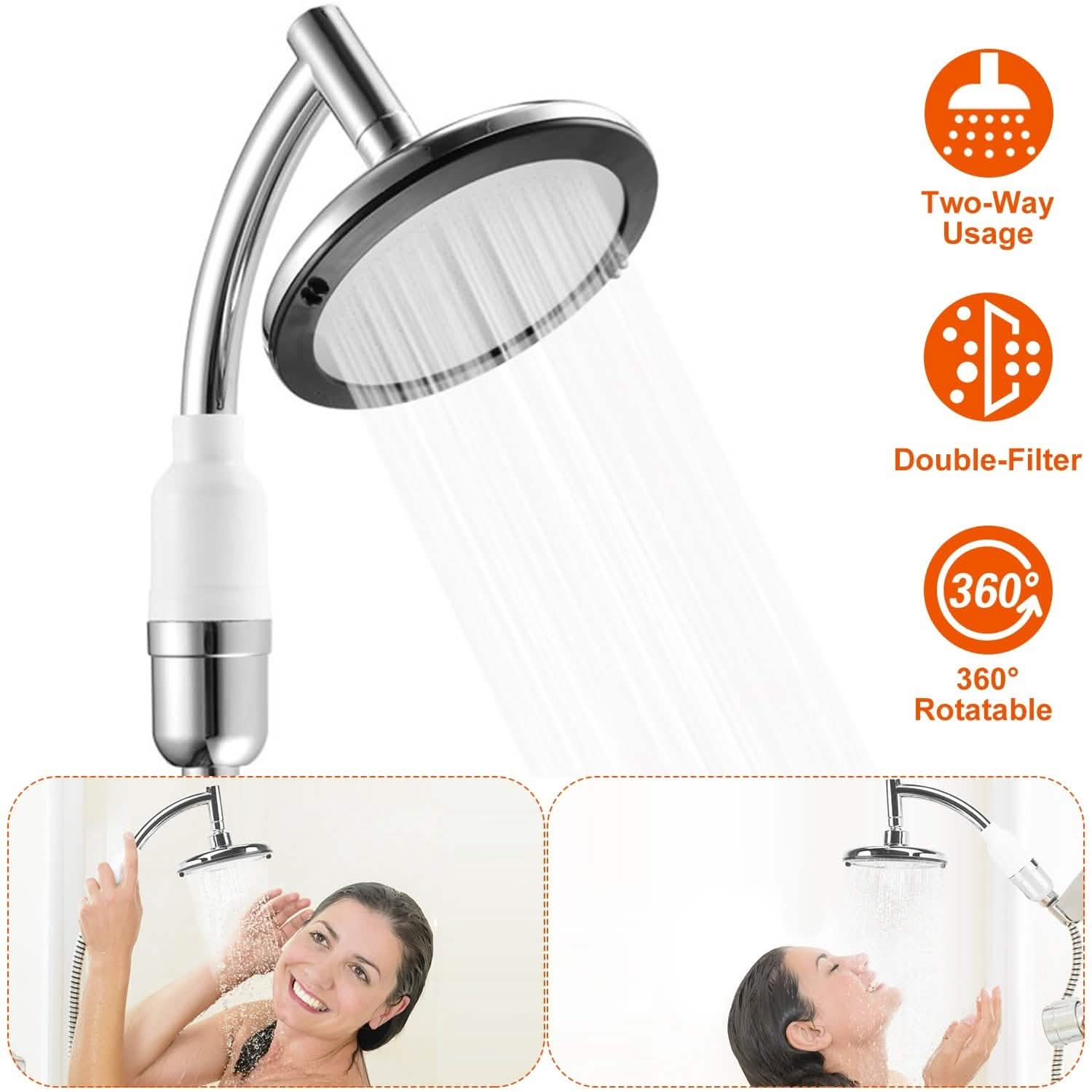 5.5-Inch High Pressure Shower Head