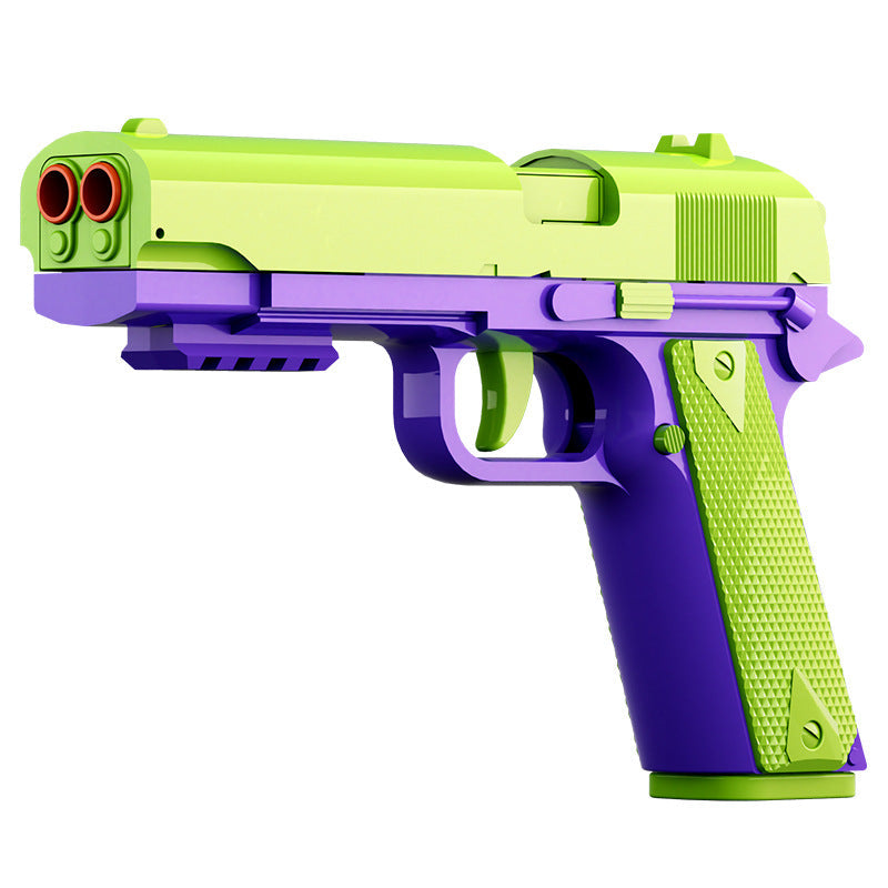 Toy Gun With Dual Barrel Ejection