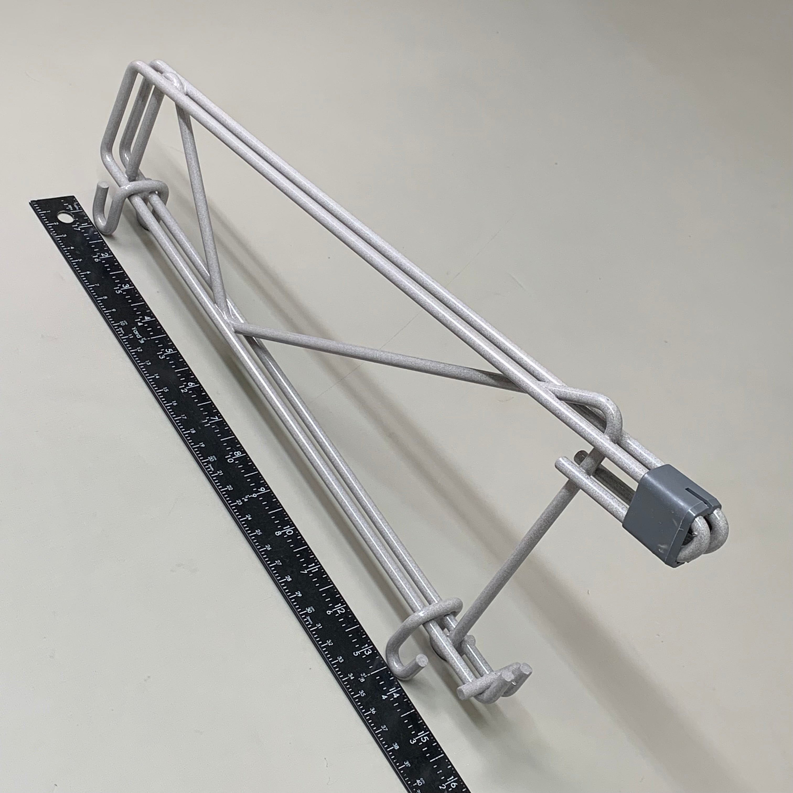 METRO SmartWall Double Shelf Support for 14" Deep Shelve Grey Epoxy SWD14K4