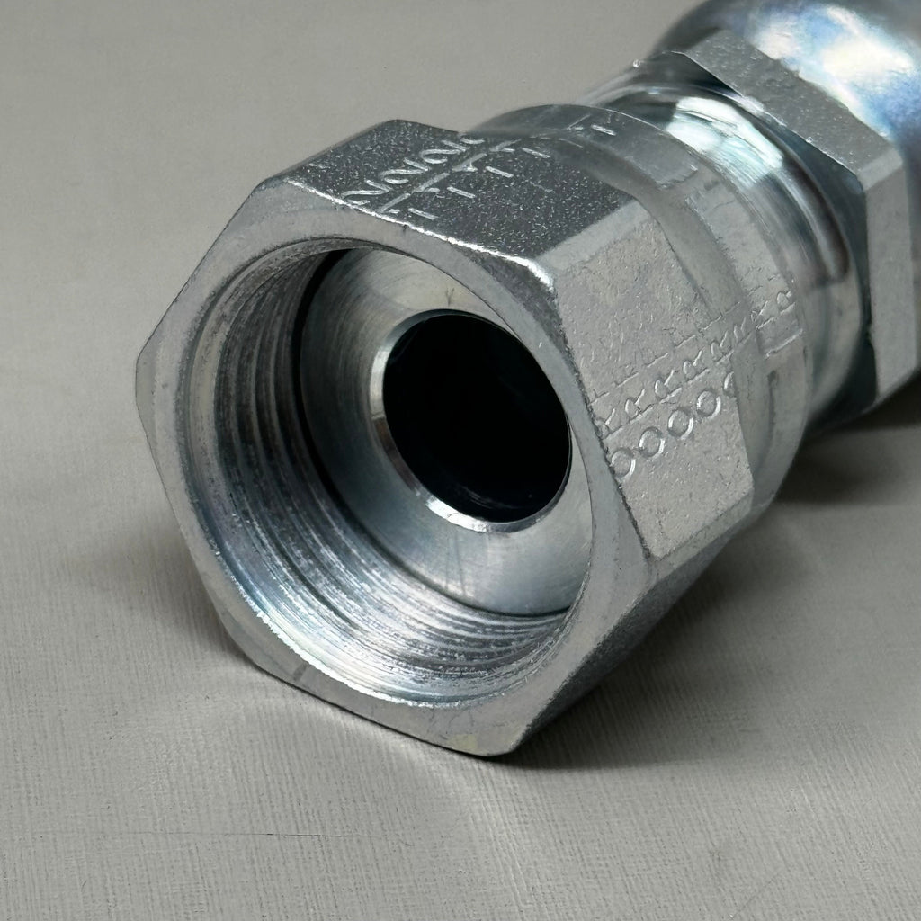 PARKER Hydraulic Hose 1JS43-12-8 Female Seal-LOK Swivel 3/4" x 1/2" Steel KP80040