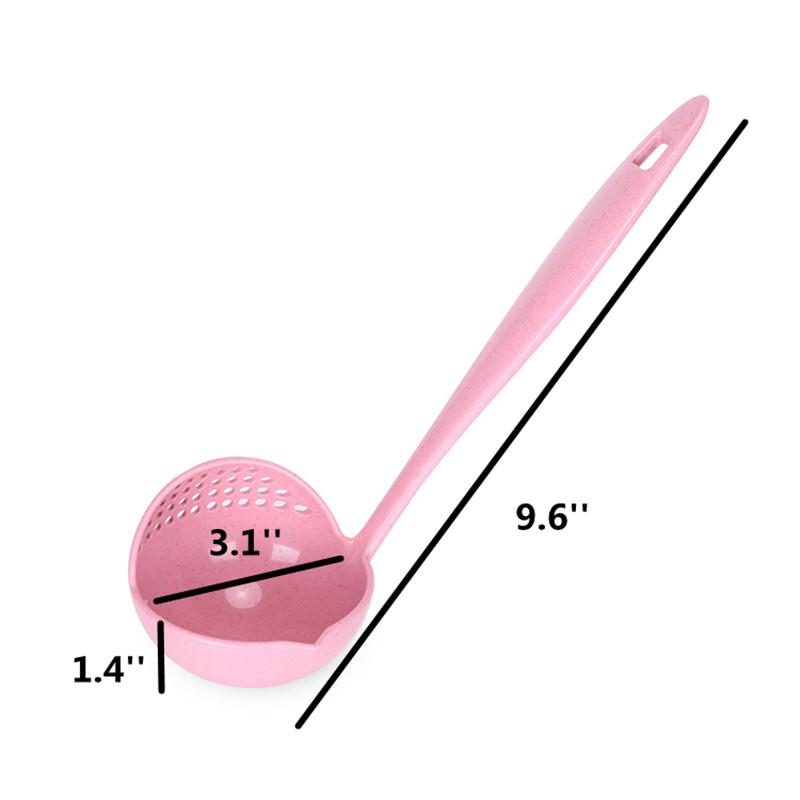 2 in 1 Soup Spoon Long Handle Spoon Creative Spoon Strainer Spoon Cooking Tools