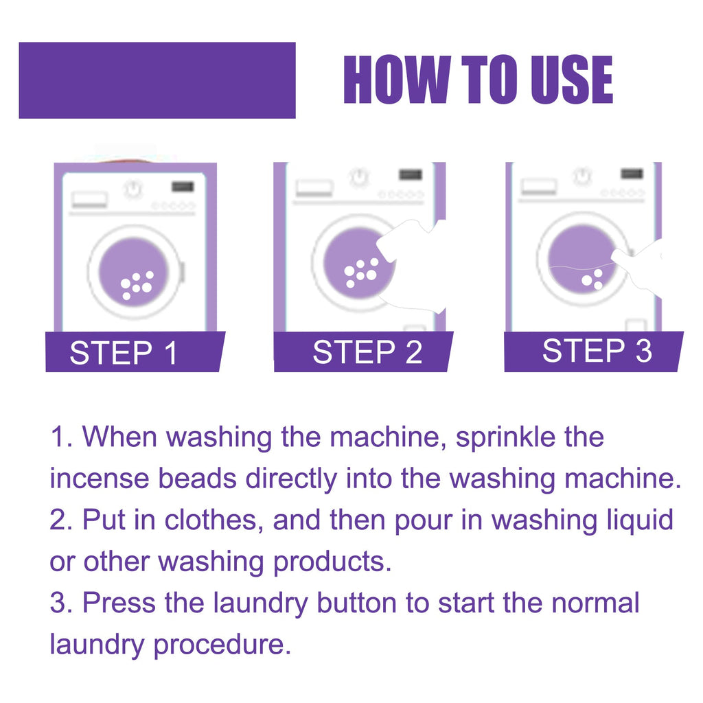 Lavender Laundry Perfume Beads, Laundry Decontamination Protective Clothing Soft Lasting Fragrance Beads