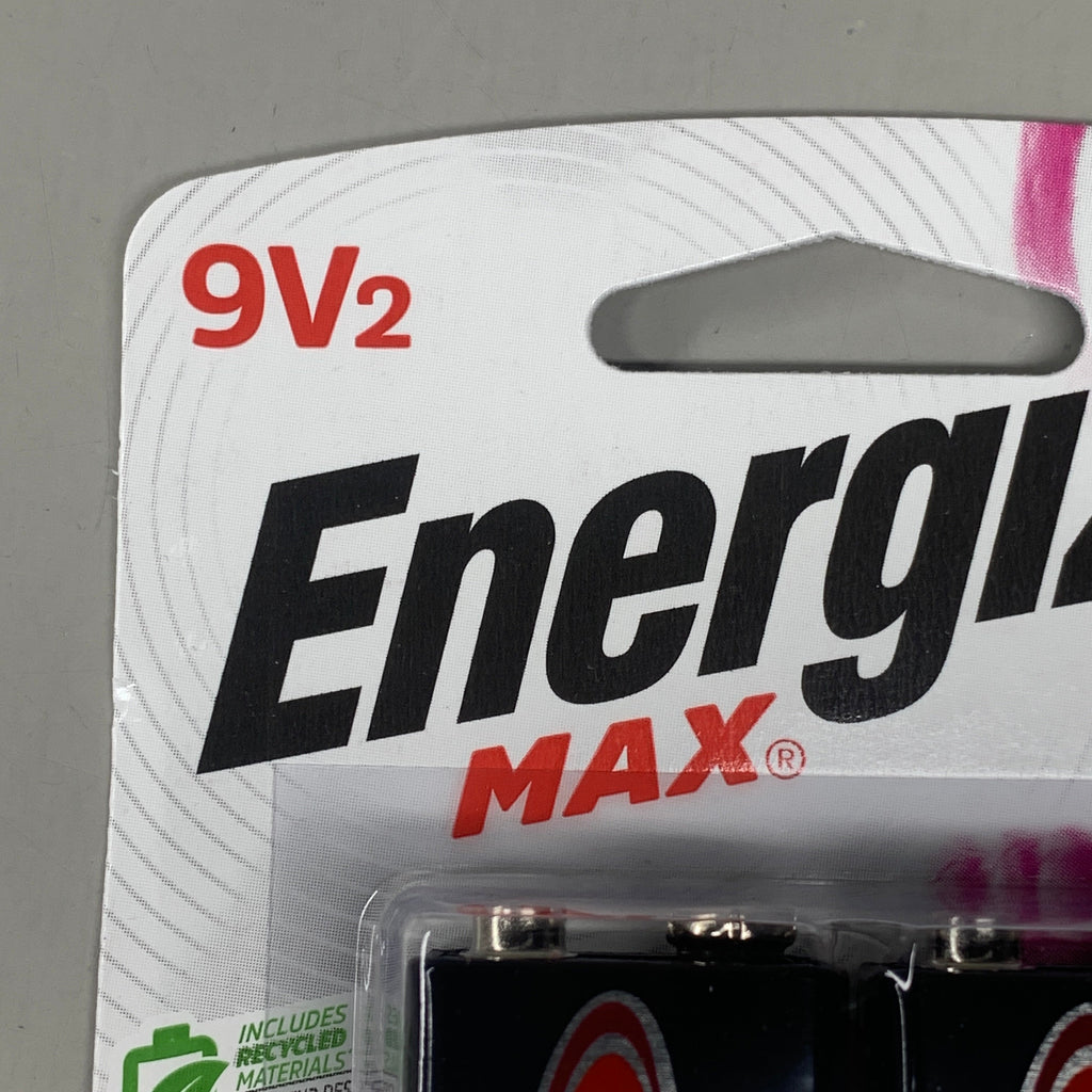 ENERGIZER MAX (3 PACK, 6 Total Batteries) Alkaline Battery 9 Volt General Purpose 522BP-2