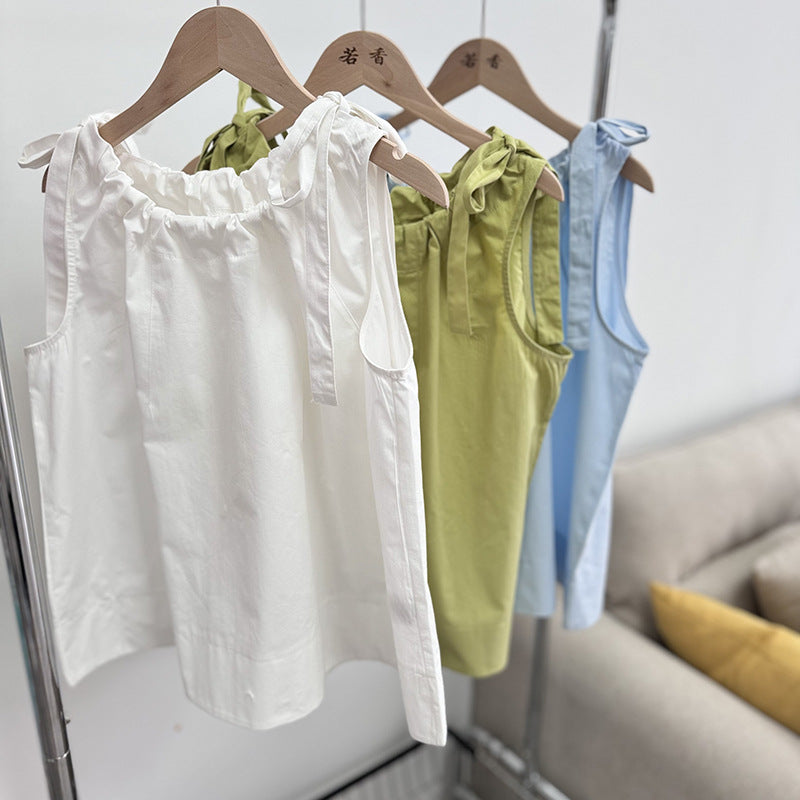 Stylish And Chic Doll-style Vest Shirt