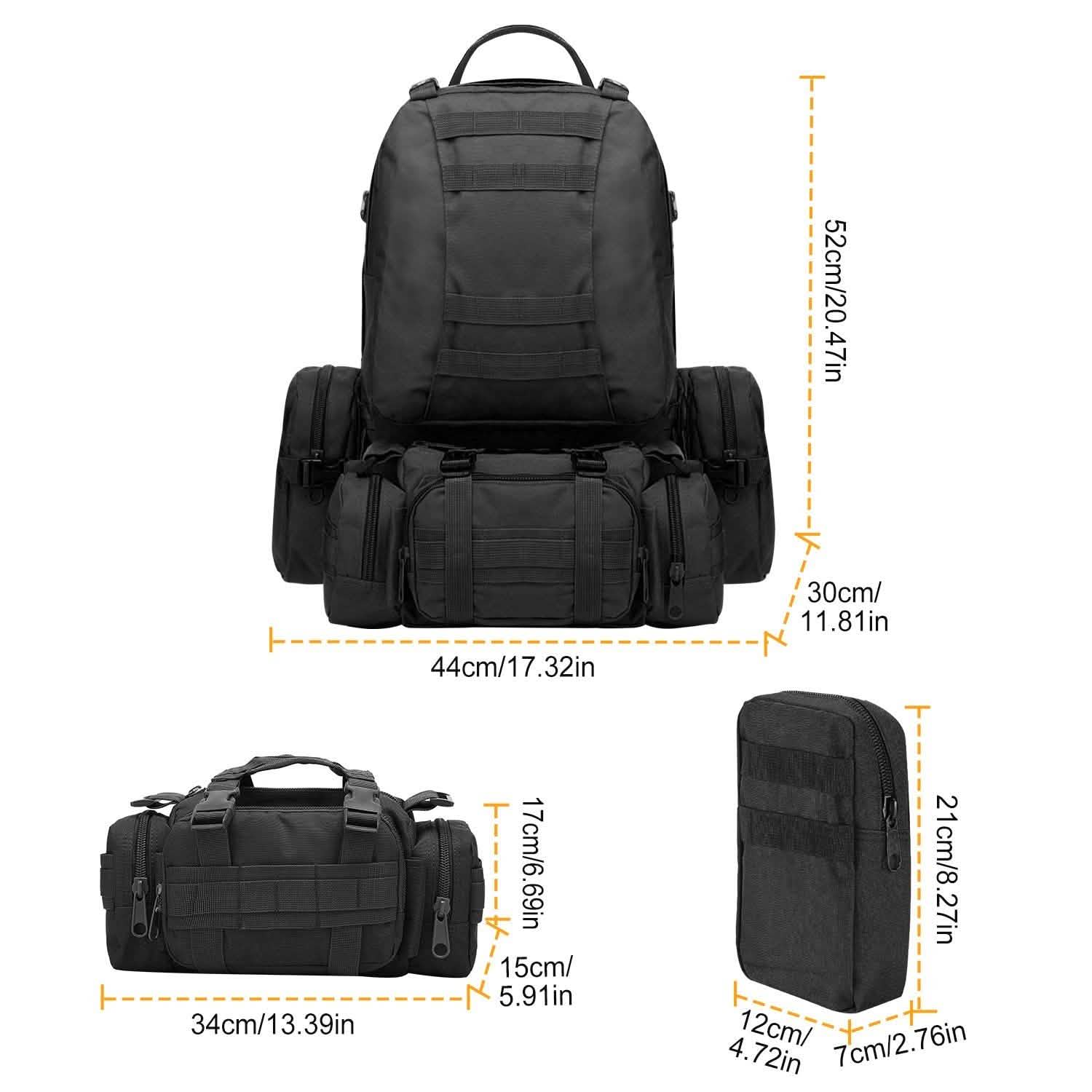 56L Military Tactical Backpack
