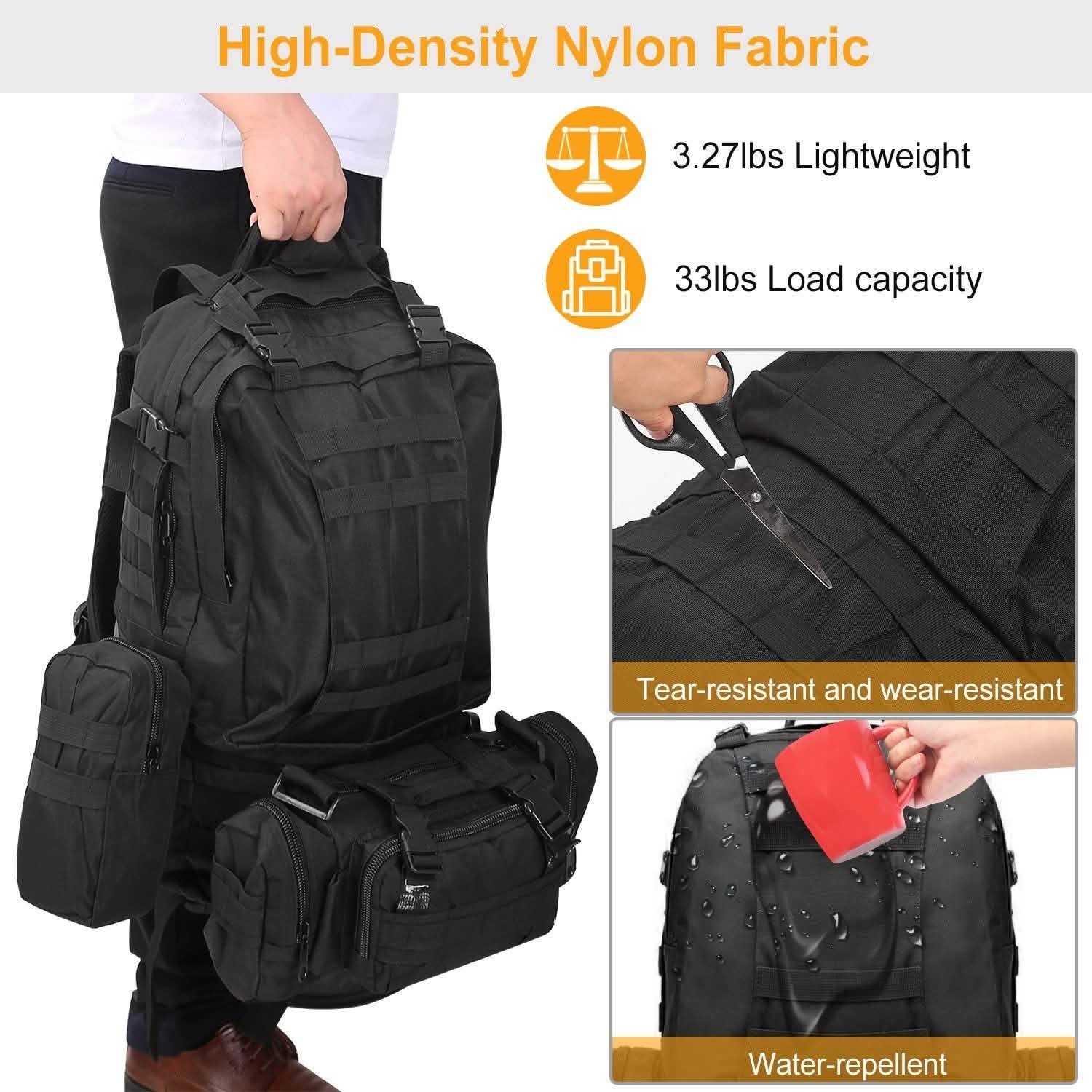 56L Military Tactical Backpack