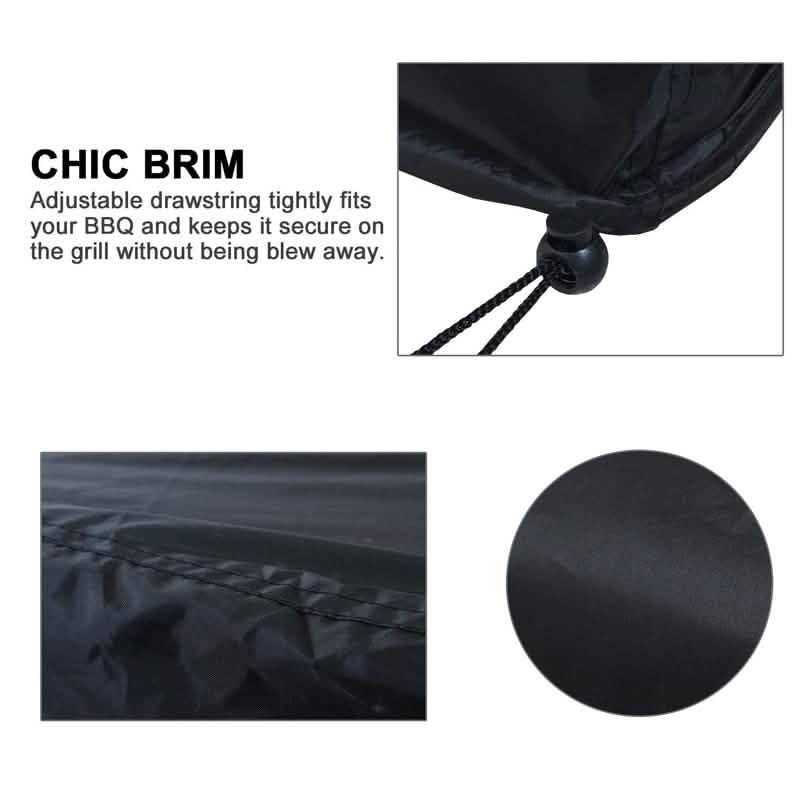 57" Black Barbecue Gas Grill Waterproof Cover